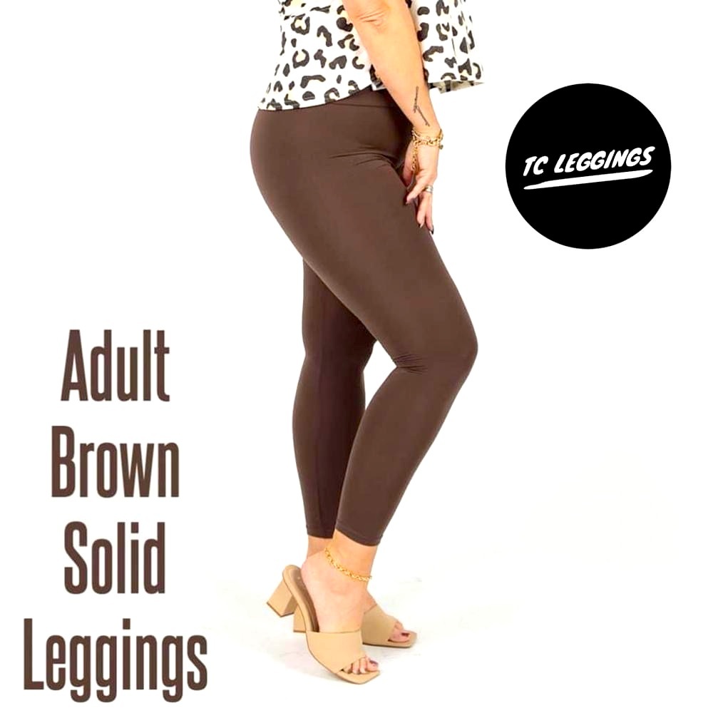 LuLaRoe Solid Brown TC Leggings